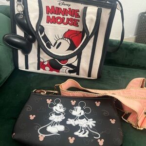 Disney Minnie Mouse Black and White Tote Bag